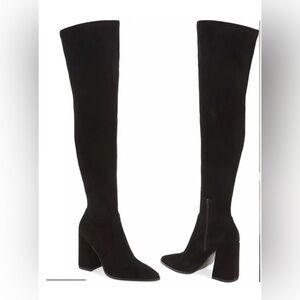 Steve Madden Tava Suede Over-The-Knee Boots